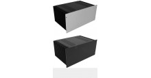 Kühlkörper Gehäuse mit 4mm- Front, Höhe 220mm