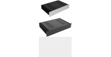 Kühlkörper Gehäuse mit 4mm- Front, Höhe 80mm