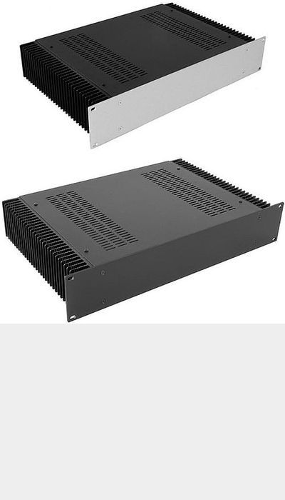 Kühlkörper Gehäuse mit 4mm- Front, Höhe 80mm