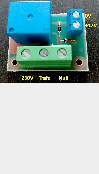 Modul 16A-Einschaltrelais für 12V-Triggerspannung